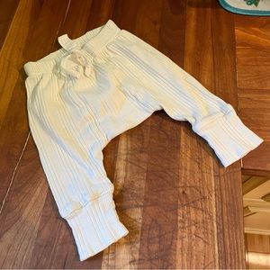 Kate Quinn 100% Cotton ribbed Panda Pant “Oatmeal” 3-6 month baby pants